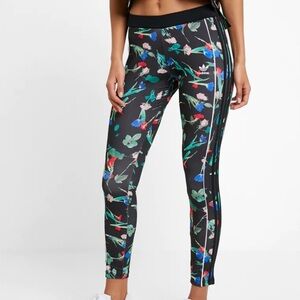 Adidas Triple Stripe Floral Leggings